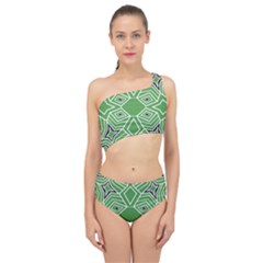 Abstract Pattern Geometric Backgrounds  Spliced Up Two Piece Swimsuit by Eskimos