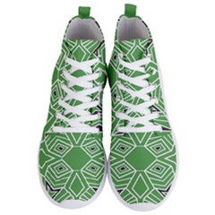 Abstract Pattern Geometric Backgrounds  Men s Lightweight High Top Sneakers by Eskimos