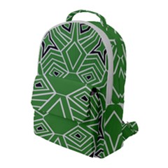 Abstract Pattern Geometric Backgrounds  Flap Pocket Backpack (large) by Eskimos