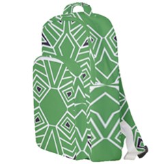 Abstract Pattern Geometric Backgrounds  Double Compartment Backpack by Eskimos