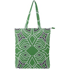 Abstract Pattern Geometric Backgrounds  Double Zip Up Tote Bag by Eskimos