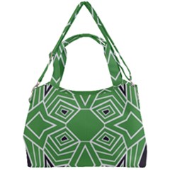 Abstract Pattern Geometric Backgrounds  Double Compartment Shoulder Bag by Eskimos