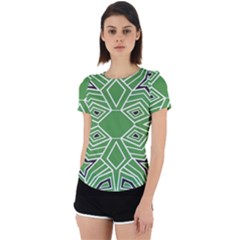 Abstract Pattern Geometric Backgrounds  Back Cut Out Sport Tee by Eskimos