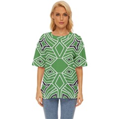 Abstract Pattern Geometric Backgrounds  Oversized Basic Tee by Eskimos