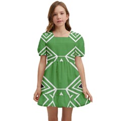 Abstract Pattern Geometric Backgrounds  Kids  Short Sleeve Dolly Dress by Eskimos