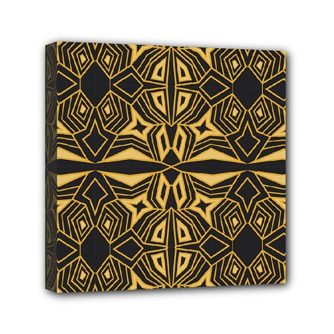 Abstract Pattern Geometric Backgrounds Mini Canvas 6  X 6  (stretched) by Eskimos