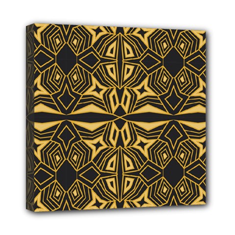 Abstract Pattern Geometric Backgrounds Mini Canvas 8  X 8  (stretched) by Eskimos