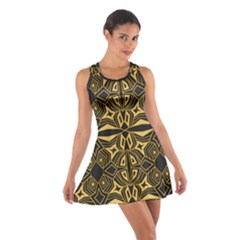 Abstract Pattern Geometric Backgrounds Cotton Racerback Dress by Eskimos