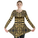 Abstract pattern geometric backgrounds Long Sleeve Tunic  View1