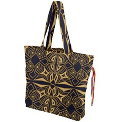 Abstract Pattern Geometric Backgrounds Drawstring Tote Bag