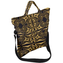 Abstract Pattern Geometric Backgrounds Fold Over Handle Tote Bag by Eskimos