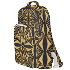 Abstract Pattern Geometric Backgrounds Double Compartment Backpack by Eskimos