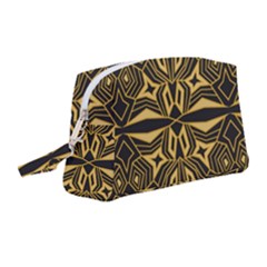 Abstract Pattern Geometric Backgrounds Wristlet Pouch Bag (medium) by Eskimos