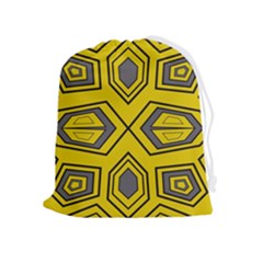 Abstract Pattern Geometric Backgrounds Drawstring Pouch (xl)