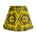 Abstract pattern geometric backgrounds Mini Flare Skirt View1