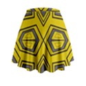 Abstract pattern geometric backgrounds Mini Flare Skirt View2