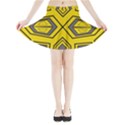 Abstract pattern geometric backgrounds Mini Flare Skirt View3