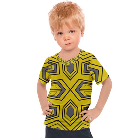 Abstract Pattern Geometric Backgrounds Kids  Sports Tee by Eskimos