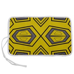 Abstract Pattern Geometric Backgrounds Pen Storage Case (m) by Eskimos