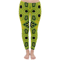 Abstract Pattern Geometric Backgrounds  Classic Winter Leggings by Eskimos