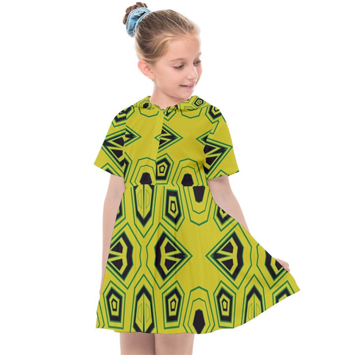 Abstract pattern geometric backgrounds  Kids  Sailor Dress