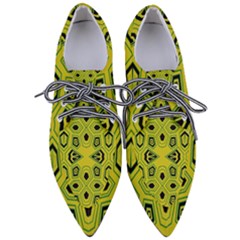 Abstract Pattern Geometric Backgrounds  Pointed Oxford Shoes by Eskimos