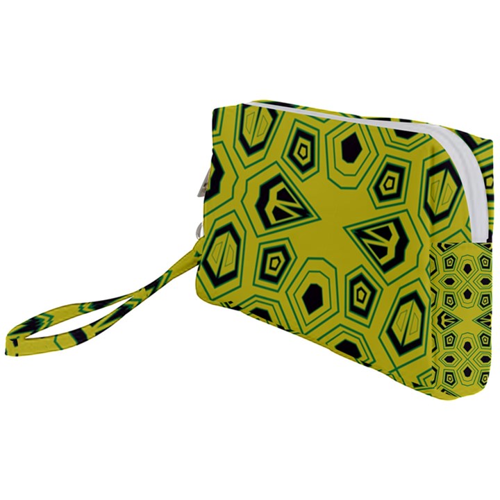 Abstract pattern geometric backgrounds  Wristlet Pouch Bag (Small)