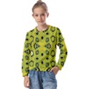 Abstract pattern geometric backgrounds  Kids  Long Sleeve Tee with Frill  View1