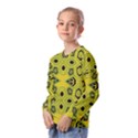 Abstract pattern geometric backgrounds  Kids  Long Sleeve Tee with Frill  View2