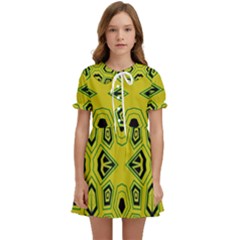 Abstract Pattern Geometric Backgrounds  Kids  Sweet Collar Dress by Eskimos