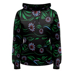 Folk Flowers Print Floral Pattern Ethnic Art Women s Pullover Hoodie by Eskimos