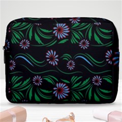 Folk Flowers Print Floral Pattern Ethnic Art Make Up Pouch (large) by Eskimos