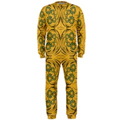 Folk Flowers Print Floral Pattern Ethnic Art Onepiece Jumpsuit (men) by Eskimos