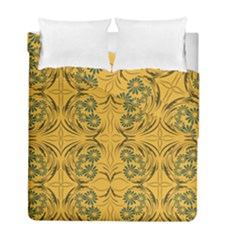 Folk Flowers Print Floral Pattern Ethnic Art Duvet Cover Double Side (full/ Double Size) by Eskimos