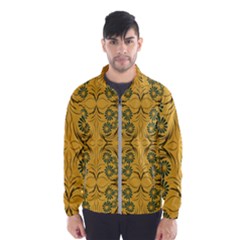 Folk Flowers Print Floral Pattern Ethnic Art Men s Windbreaker by Eskimos