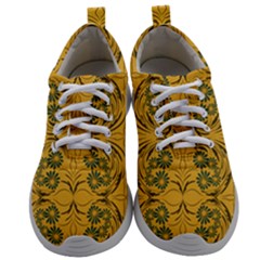 Folk Flowers Print Floral Pattern Ethnic Art Mens Athletic Shoes by Eskimos