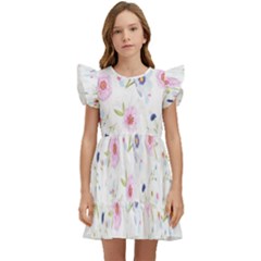 Background-a 007 Kids  Winged Sleeve Dress