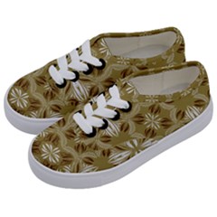 Folk Flowers Print Floral Pattern Ethnic Art Kids  Classic Low Top Sneakers by Eskimos