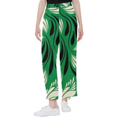 Folk Flowers Print Floral Pattern Ethnic Art Women s Pants  by Eskimos