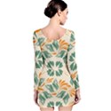 Folk flowers print Floral pattern Ethnic art Long Sleeve Bodycon Dress View2