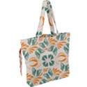 Folk flowers print Floral pattern Ethnic art Drawstring Tote Bag View2