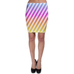 Abstract-lines-mockup-oblique Bodycon Skirt