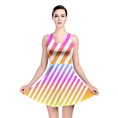 Abstract-lines-mockup-oblique Reversible Skater Dress