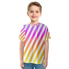 Abstract-lines-mockup-oblique Kids  Sport Mesh Tee