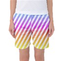 Abstract-lines-mockup-oblique Women s Basketball Shorts View1