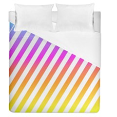 Abstract-lines-mockup-oblique Duvet Cover (queen Size)