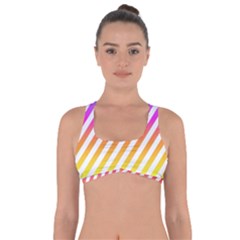 Abstract-lines-mockup-oblique Got No Strings Sports Bra by Jancukart