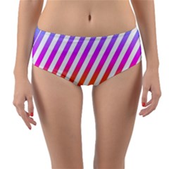 Abstract-lines-mockup-oblique Reversible Mid-waist Bikini Bottoms