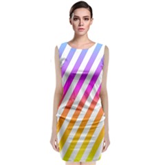 Abstract-lines-mockup-oblique Classic Sleeveless Midi Dress