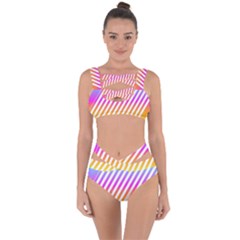 Abstract-lines-mockup-oblique Bandaged Up Bikini Set 